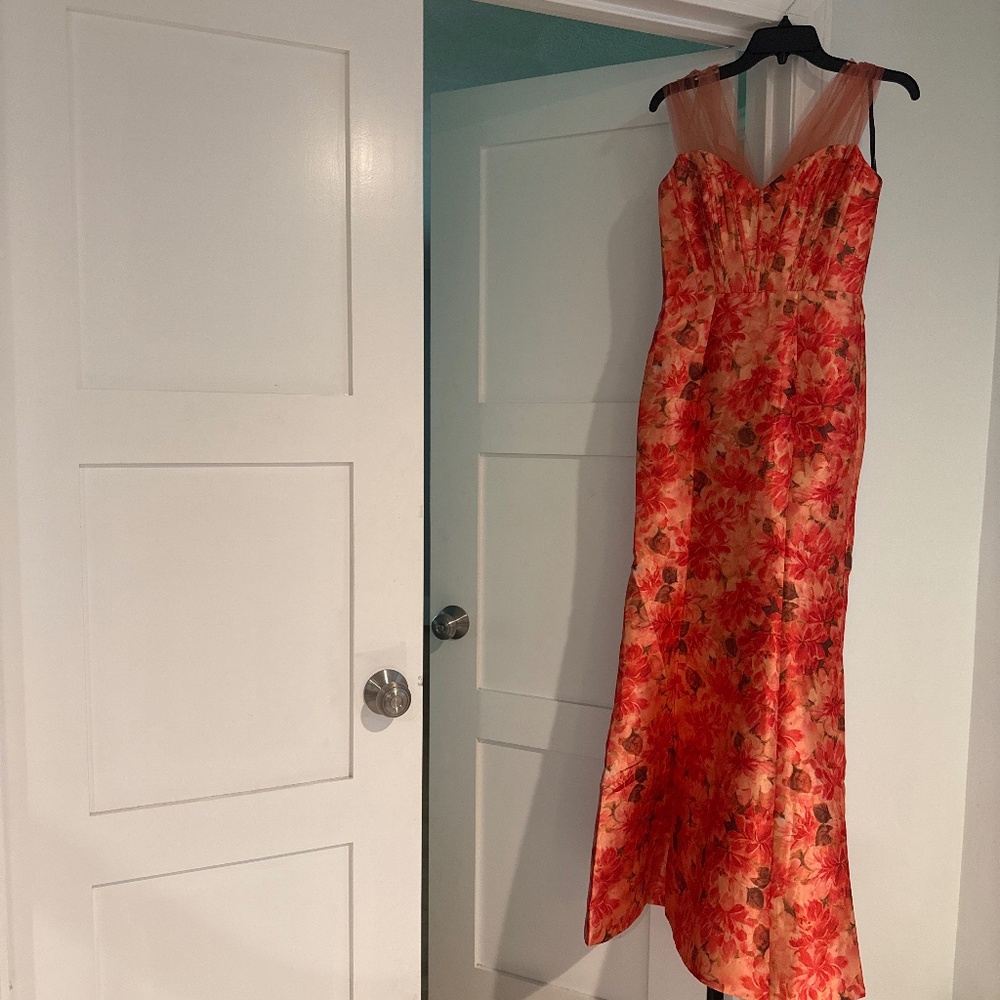 New Theia Blush Lilypad gown
